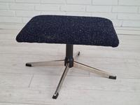 Danish Swivel Armchair with Stool, Completely Renovated-reupholstered, Furniture Wool, Retro Velor, 70s (6 of 17) Danish Swivel Armchair with Stool, Completely Renovated-reupholstered, Furniture Wool, Retro Velor, 70s (6 of 17)