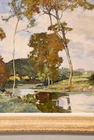 Oil Painting by Francesco Pablo de Besperato "A River Landscape" (5 of 6) Oil Painting by Francesco Pablo de Besperato "A River Landscape" (5 of 6)