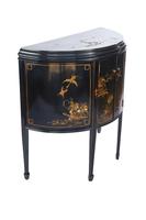 Chinoiserie Demi Lune 2 Door Side Cabinet c.1920 (4 of 9) Chinoiserie Demi Lune 2 Door Side Cabinet c.1920 (4 of 9)