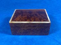 1920s Burr Cedar Box Edged in Mother of Pearl (3 of 9) 1920s Burr Cedar Box Edged in Mother of Pearl (3 of 9)