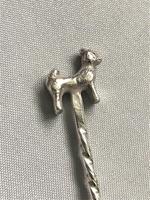Victorian Silver Demi-tasse Spoon with Goat Terminal (2 of 4) Victorian Silver Demi-tasse Spoon with Goat Terminal (2 of 4)