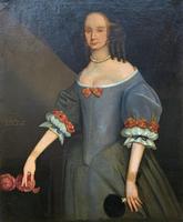 Huge Period Antique 3/4 Length Oil Portrait Painting of 17th Century Lady (3 of 13) Huge Period Antique 3/4 Length Oil Portrait Painting of 17th Century Lady (3 of 13)