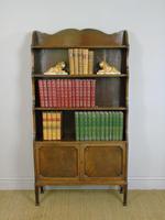 Antique Mahogany Waterfall Bookcase Cabinet (8 of 9) Antique Mahogany Waterfall Bookcase Cabinet (8 of 9)