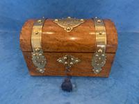 Victorian Brassbound Burr Walnut Stationary Box (8 of 11) Victorian Brassbound Burr Walnut Stationary Box (8 of 11)
