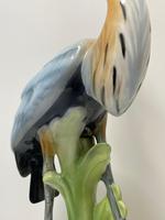 Collectible Italian Elegant Beautiful Porcelain Crane Bird Ornament Signed (4 of 21) Collectible Italian Elegant Beautiful Porcelain Crane Bird Ornament Signed (4 of 21)