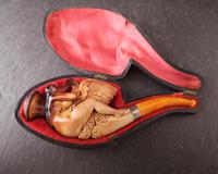 Rare antique meerschaum pipe, Leda and the Swan (8 of 14) Rare antique meerschaum pipe, Leda and the Swan (8 of 14)