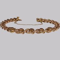 Victorian Garnet Knot & Curb Link 9ct Gold Bracelet with Antique Box c 1890 (7 of 11) Victorian Garnet Knot & Curb Link 9ct Gold Bracelet with Antique Box c 1890 (7 of 11)