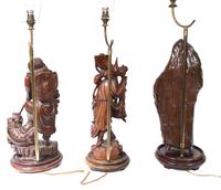 Set Hand Carved Chinese Buddha Lamps Antique Lights Figurines 1880 (15 of 16) Set Hand Carved Chinese Buddha Lamps Antique Lights Figurines 1880 (15 of 16)