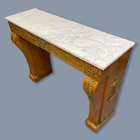 French Burr Walnut & Marble Top Console Table (3 of 14) French Burr Walnut & Marble Top Console Table (3 of 14)