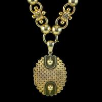 Antique Victorian Locket Collar Necklace Sterling Silver 18ct Gold Gilt Dated 1881 (11 of 11) Antique Victorian Locket Collar Necklace Sterling Silver 18ct Gold Gilt Dated 1881 (11 of 11)