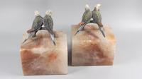 Art deco fox cold painted budgerigars marble book ends (9 of 13) Art deco fox cold painted budgerigars marble book ends (9 of 13)