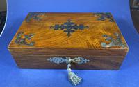 Victorian Brassbound Walnut Jewellery Box (5 of 9) Victorian Brassbound Walnut Jewellery Box (5 of 9)