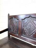 Antique Carved Oak Settle Bench (7 of 10) Antique Carved Oak Settle Bench (7 of 10)