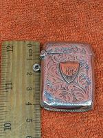 Antique Sterling Silver Hallmarked Vesta 9ct Gold Cartouche 1911, Smith & Bartlam (7 of 9) Antique Sterling Silver Hallmarked Vesta 9ct Gold Cartouche 1911, Smith & Bartlam (7 of 9)