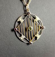 Antique Edwardian 9ct Gold Pendant, Peridot, Garnet and Pearl (4 of 10) Antique Edwardian 9ct Gold Pendant, Peridot, Garnet and Pearl (4 of 10)