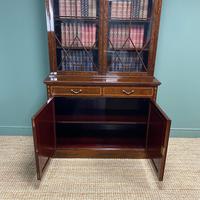 Exceptional Inlaid Victorian Antique Glazed Bookcase by Edwards and Roberts (5 of 10) Exceptional Inlaid Victorian Antique Glazed Bookcase by Edwards and Roberts (5 of 10)