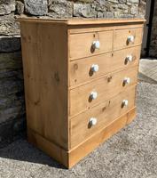 Antique Victorian Stripped Pine Chest of Drawers (4 of 15) Antique Victorian Stripped Pine Chest of Drawers (4 of 15)