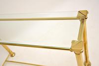 1970’s Vintage Brass & Glass Console Table (5 of 8) 1970’s Vintage Brass & Glass Console Table (5 of 8)