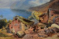 Lovely 19th Century Italian Landscape Watercolour. (3 of 4) Lovely 19th Century Italian Landscape Watercolour. (3 of 4)