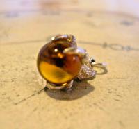 Vintage Silver Pocket Watch Chain Fob 1970s Dainty Talon or Claw Holding an Amber Ball (8 of 9) Vintage Silver Pocket Watch Chain Fob 1970s Dainty Talon or Claw Holding an Amber Ball (8 of 9)