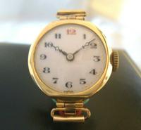 9ct Gold Ladies Wrist Watch 1934 Swiss 15 Jewel Porcelain Dial Red 12 FWO (7 of 12) 9ct Gold Ladies Wrist Watch 1934 Swiss 15 Jewel Porcelain Dial Red 12 FWO (7 of 12)