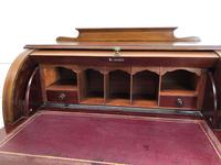 Antique Edwardian Mahogany Inlaid Cylinder Top Desk (4 of 14) Antique Edwardian Mahogany Inlaid Cylinder Top Desk (4 of 14)