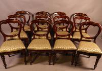 Set of 12 Victorian Mahogany Balloon Back Dining Chairs (8 of 10) Set of 12 Victorian Mahogany Balloon Back Dining Chairs (8 of 10)