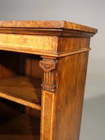 A Sophisticated Mid 19th Century Walnut Dwarf Open Bookcase (5 of 5) A Sophisticated Mid 19th Century Walnut Dwarf Open Bookcase (5 of 5)