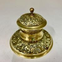 Antique Brass Desk Inkwell c.1900 (4 of 6) Antique Brass Desk Inkwell c.1900 (4 of 6)