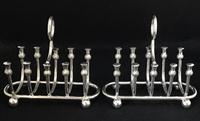 Pair of Edwardian Silver Plated Scottish Thistle Decorated 5 Bar Toast / Letter Racks (3 of 7) Pair of Edwardian Silver Plated Scottish Thistle Decorated 5 Bar Toast / Letter Racks (3 of 7)