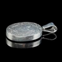 Antique Victorian Floral Locket Sterling Silver c.1880 (3 of 6) Antique Victorian Floral Locket Sterling Silver c.1880 (3 of 6)