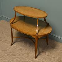 Quality Victorian Satinwood Two Tier Lamp Table (6 of 7) Quality Victorian Satinwood Two Tier Lamp Table (6 of 7)