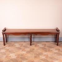 Large Late Victorian Mahogany Hall Bench Window Seat (2 of 11) Large Late Victorian Mahogany Hall Bench Window Seat (2 of 11)