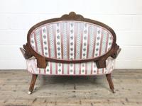 Small Victorian Walnut Frame Salon Sofa Settee (9 of 9) Small Victorian Walnut Frame Salon Sofa Settee (9 of 9)