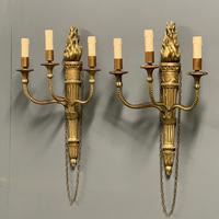 Pair of 19th Century Giltwood Wall Sconce (2 of 6) Pair of 19th Century Giltwood Wall Sconce (2 of 6)