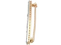 3.35ct Diamond & 12ct Yellow Gold Bar Brooch - Antique c.1910 (3 of 9) 3.35ct Diamond & 12ct Yellow Gold Bar Brooch - Antique c.1910 (3 of 9)