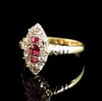 Victorian Ruby & Diamond Navette Ring (9 of 14) Victorian Ruby & Diamond Navette Ring (9 of 14)