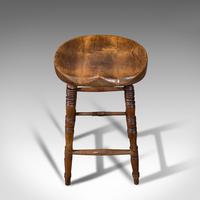 Antique Artist's Stool, English, Beech, Ash, Saddle Seat, Victorian c.1900 (8 of 12) Antique Artist's Stool, English, Beech, Ash, Saddle Seat, Victorian c.1900 (8 of 12)