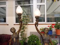 2 Bronze Art Nouveau Style Lamps (10 of 12) 2 Bronze Art Nouveau Style Lamps (10 of 12)
