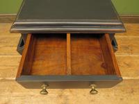 Small Black Painted Chest with Cupboard and Magazine Racks, Sofa Table (6 of 15) Small Black Painted Chest with Cupboard and Magazine Racks, Sofa Table (6 of 15)