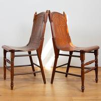 Pair Attractive Victorian Pierced Bentwood Side Chairs (13 of 14) Pair Attractive Victorian Pierced Bentwood Side Chairs (13 of 14)