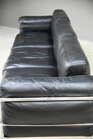LC3 Style Black Leather & Chrome 3 Seater Sofa (21 of 22) LC3 Style Black Leather & Chrome 3 Seater Sofa (21 of 22)