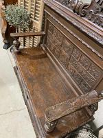 Superb French Carved Hall Bench (6 of 14) Superb French Carved Hall Bench (6 of 14)