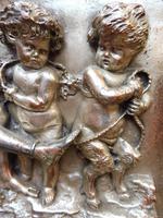 Silvered on Copper Wall Putti Plaque (5 of 12) Silvered on Copper Wall Putti Plaque (5 of 12)