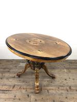 Victorian Walnut & Mixed Woods Inlaid Centre Table (9 of 11) Victorian Walnut & Mixed Woods Inlaid Centre Table (9 of 11)