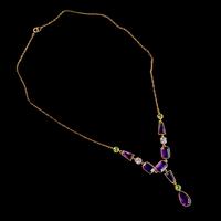 Art Deco Suffragette Paste Lavaliere Necklace Silver 18ct Gold Gilt Circa 1920 (3 of 5) Art Deco Suffragette Paste Lavaliere Necklace Silver 18ct Gold Gilt Circa 1920 (3 of 5)