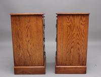 Pair of Mid 20th Century Burr Oak Bedside Chests (6 of 11) Pair of Mid 20th Century Burr Oak Bedside Chests (6 of 11)