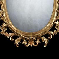 Grand Scale Pair of 19th Century Oval Florentine Carved Giltwood Mirrors (4 of 9) Grand Scale Pair of 19th Century Oval Florentine Carved Giltwood Mirrors (4 of 9)