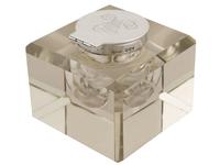 Cut Glass & Sterling Silver Desk Inkwell - Antique Victorian (3 of 9) Cut Glass & Sterling Silver Desk Inkwell - Antique Victorian (3 of 9)