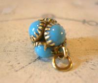 Georgian Pocket Watch Chain Fob 1830s Golden Gilt & Turquoise Dainty Ball Fob (5 of 7) Georgian Pocket Watch Chain Fob 1830s Golden Gilt & Turquoise Dainty Ball Fob (5 of 7)